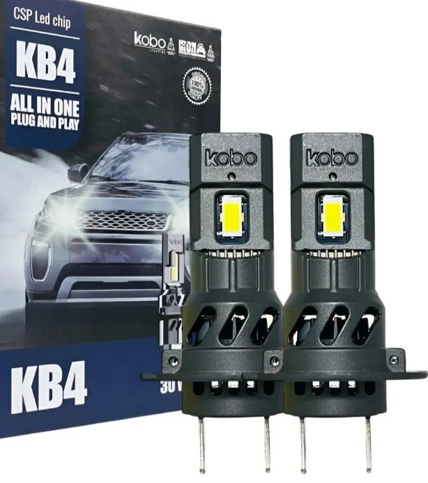 ISO14KB4H7 12V - KIT LAMPADA LED MINI KB4 H7 30000LM 6500K 12V (EMB. COM 02 PECAS - VALOR DO PAR) - KIT