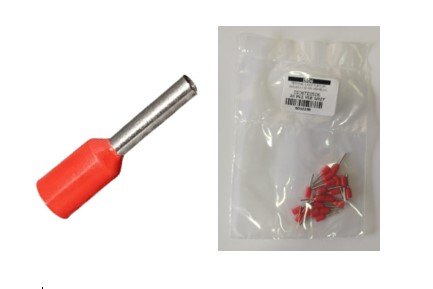 ISO6TE0506 - TERMINAL ILHOS TUBOLAR ISOLADO 0.50 MM VERMELHO (EMB. COM 20 PEÇAS - VALOR UNITARIO) - PC
