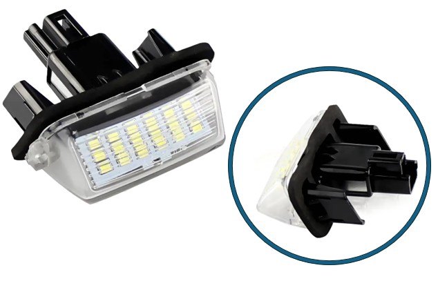 ISO6LP604 - LANTERNA PLACA TOYOTA COROLA, HILUX 15 A 19 (EMB. COM 01 PECA - VALOR UNITARIO) - PC