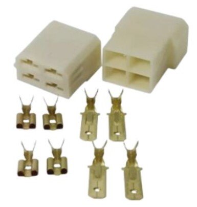 ISO1901830 - KIT CONECTOR 4 VIAS 6,3 MM COM TERMINAIS - CJ