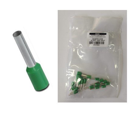 ISO6TE1008 - TERMINAL ILHOS TUBOLAR ISOLADO 1.00 MM VERDE (EMB. COM 20 PEÇAS - VALOR UNITARIO) - PC ISO6TE1008 - TERMINAL ILHOS TUBOLAR ISOLADO 1.00 MM VERDE (EMB. COM 20 PEÇAS - VALOR UNITARIO) - PC