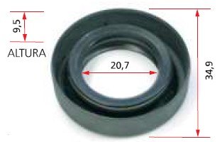 ISO7-3724 - RETENTOR PARTIDA DELCO REMY 50 MT CAMINHAO VW/ FORD - 20,7 X 34,9 X 9,5 MM (EMB. COM 01 PECA - VALOR UNITARIO) - PC