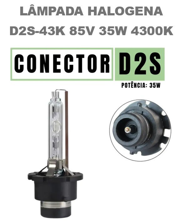 ISO14LXD2S-43K - LAMPADA HALOGENA D2S-43K 85V 35W 4300K (EMB. COM 01 PECA - VALOR UNITARIO) - PC