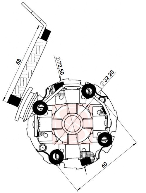 A-183-12V - PORTA ESCOVA PARTIDA FORD MOTORCRAFT, F1000, FIESTA, FOCUS, NISSAN, SENTRA (EMB. COM 01 PECA - VALOR UNITARIO) - PC A-183-12V - PORTA ESCOVA PARTIDA FORD MOTORCRAFT, F1000, FIESTA, FOCUS, NISSAN, SENTRA (EMB. COM 01 PECA - VALOR UNITARIO) - PC