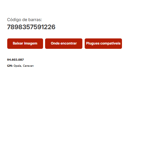 RHO3379 - INT. OLEO GM OPALA CARAVAM COMODORO - PC