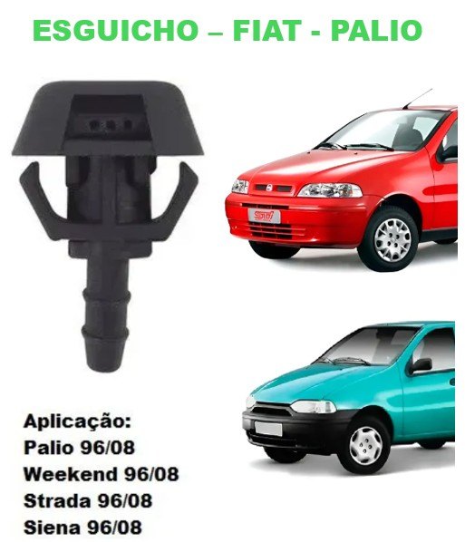ISO1908159 - ESGUICHO PALIO/ SIENA/ STRADA/ DOBLO- 96/07 (BRUCUTU) (EMB. COM 01 PECA - VALOR UNITARIO) - PC