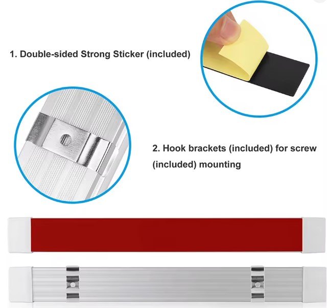 ISO14LM6931 12/24V - LUMINARIA LED TETO 12/24V C/ BOTAO ON/OFF- BCA 34X3,5CM 108 LED 10W - BASE DE ALUMINIO (EMB. 01 PC- VALOR UNITARIO) - PC