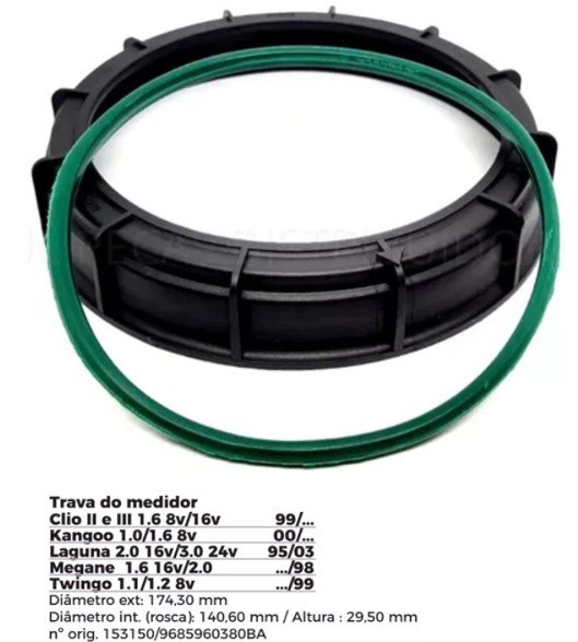 ISO1904002 G - TRAVA BOIA COMBUSTIVEL RENAUT- COM GUARNICAO- DIAMETRO EXTERNO 174,30MM, DIAMETRO INTERNO (ROSCA) 140,60MM, ALTURA 29,50MM (EMB. COM 01 KIT - VALOR DO JOGO) - JG ISO1904002 G - TRAVA BOIA COMBUSTIVEL RENAUT- COM GUARNICAO- DIAMETRO EXTERNO 174,30MM, DIAMETRO INTERNO (ROSCA) 140,60MM, ALTURA 29,50MM (EMB. COM 01 KIT - VALOR DO JOGO) - JG