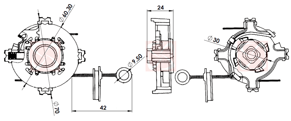 A-171-12V - PORTA ESCOVA PARTIDA VALEO PALIO/ ASTRA/ CELTA/ CORSA/ PEUGEOT/ RENAULT - PC A-171-12V - PORTA ESCOVA PARTIDA VALEO PALIO/ ASTRA/ CELTA/ CORSA/ PEUGEOT/ RENAULT - PC