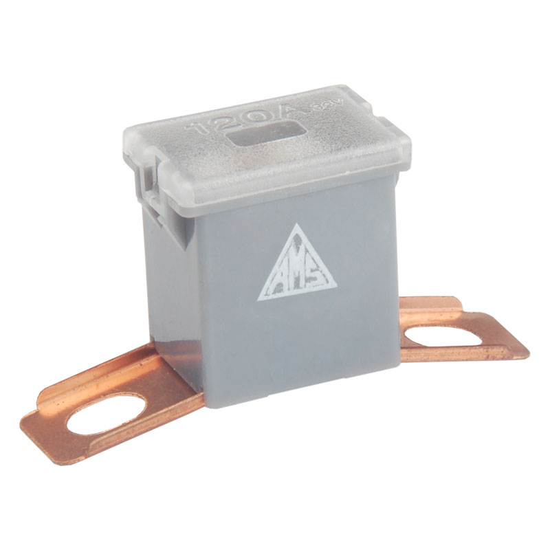 AMS196-120 - FUSIVEL MEGA MACHO LAT. EL. CURTO 120A - CINZA(EMB. COM 01 PC - VALOR UNITARIO) - PC