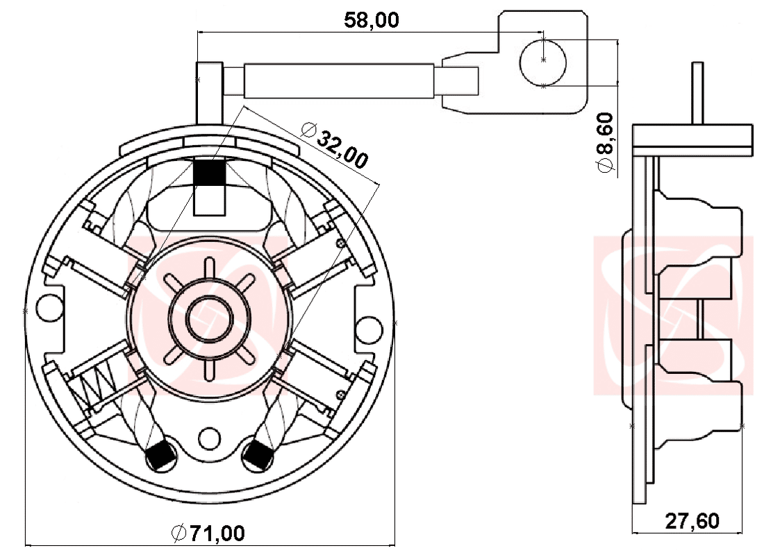 A-297 12V - PORTA ESCOVA PARTIDA VALEO 12V HR100/ PORTER/ KIA/ BONGO - PC A-297 12V - PORTA ESCOVA PARTIDA VALEO 12V HR100/ PORTER/ KIA/ BONGO - PC