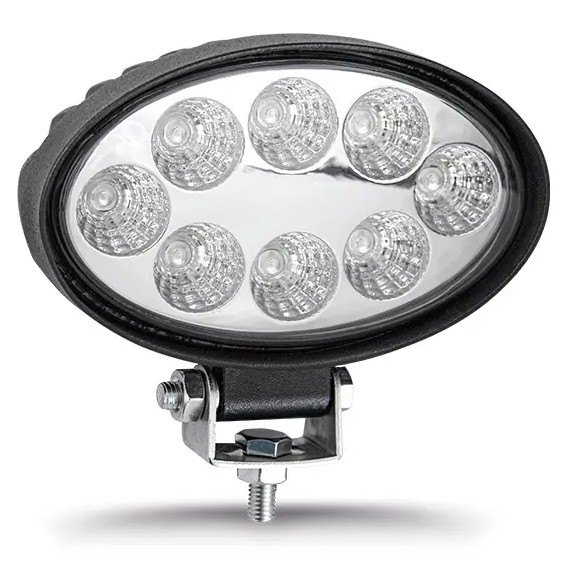 ISO14F6900 AZ 12/24V - FAROL LED OVAL AZUL 12/24V COM 8 LEDS (EMB. COM 01 PC - VALOR UNITARIO) - PC
