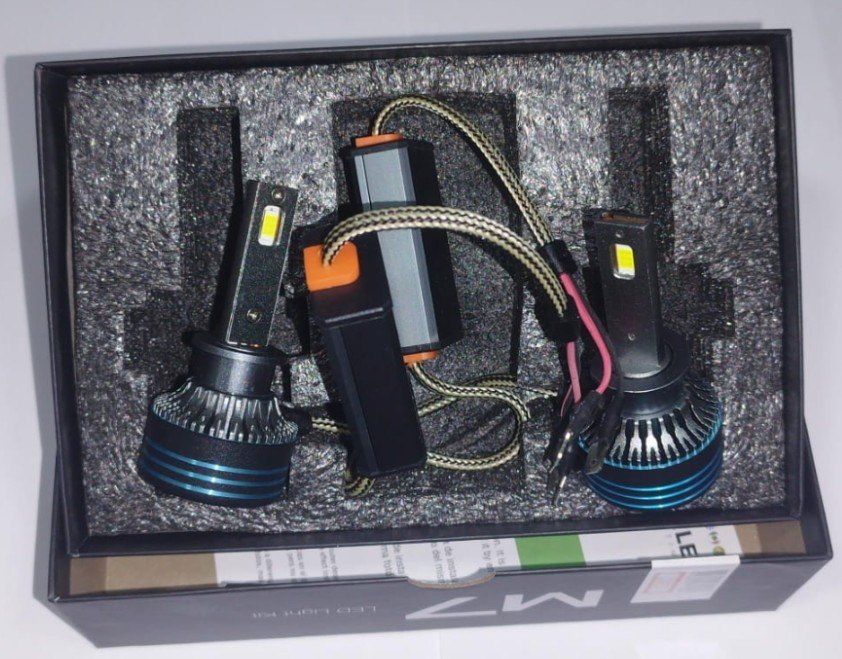 ISO14LFM7 H1 12V - KIT LAMPADA LED M7 H1 12V 45W 6500K - SUPER CAMBUS - CHIP CSP (EMB. COM 02 PCS - VALOR DO PAR) - KIT ISO14LFM7 H1 12V - KIT LAMPADA LED M7 H1 12V 45W 6500K - SUPER CAMBUS - CHIP CSP (EMB. COM 02 PCS - VALOR DO PAR) - KIT