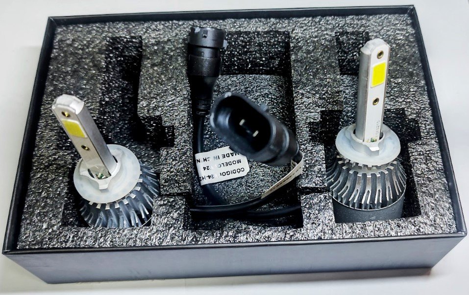 ISO14LFV24 H27 24V - KIT LAMP. FAROL LED 24V- H27/ 36W/ 280000LM/ 6500K (EMB. COM 02 PC- VALOR DO PAR) - KIT