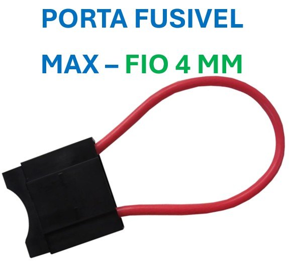 AMS50003 - PORTA FUSIVEL MAXI FIO 4,00 MM (EMB. COM 05 PECAS - VALOR UNITARIO) - PC