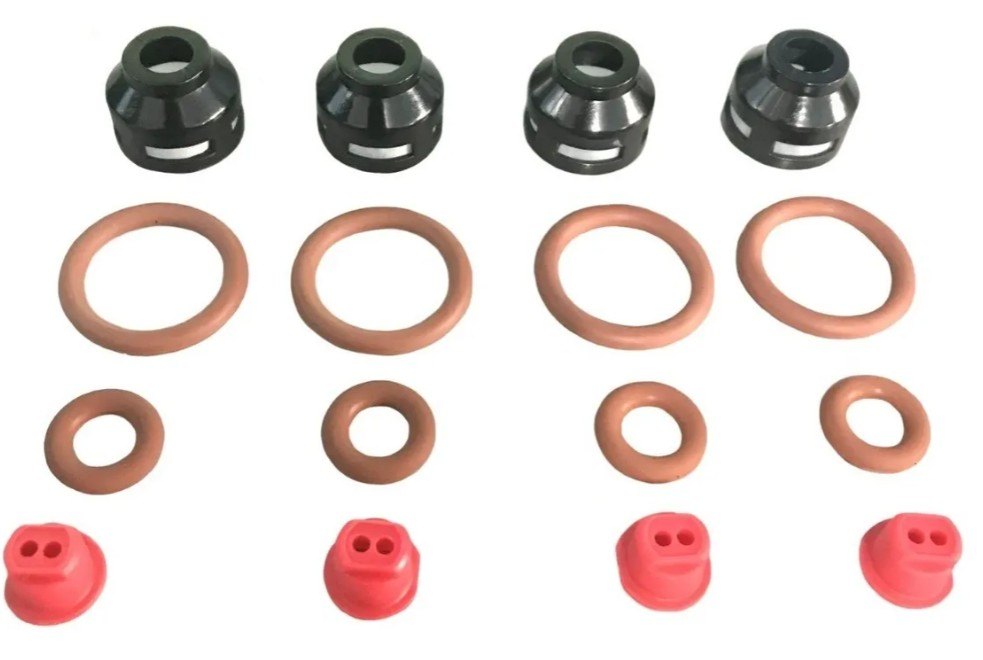 ISO1902024 - REPARO BICO INJETOR FORD/ 4 CILINDROS/ ZETEC 16V (EMB. COM 04 FILTRO, 04 PONTEIRAS, 8 ANEIS DE VITON - PREÇO DO KIT) - KIT
