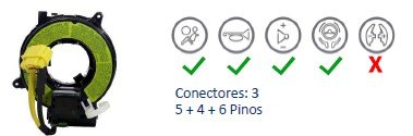 ISO26D1.0016 - CINTA AIRBAG L200 TRITON 07 A 17 (EMB. COM 01 PECA - VALOR UNITARIO)  - PC