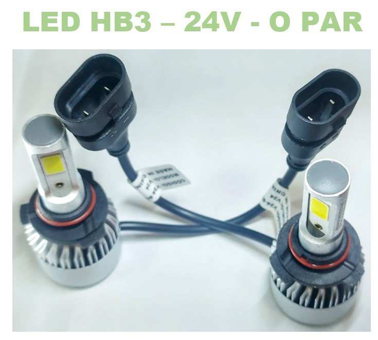 ISO14LFV24 HB3 24V - KIT LAMPADA FAROL LED 24V- HB3 9005/ 36W/ 280000LM/ 24V/ 6500K (EMB. COM 02 PC- VALOR DO PAR) - KIT
