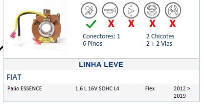 ISO26D1.0066 - CINTA AIRBAG GRAND SIENA, FIAT DUCATO 18 A 22 (EMB. COM 01 PECA - VALOR UNITARIO)  - PC