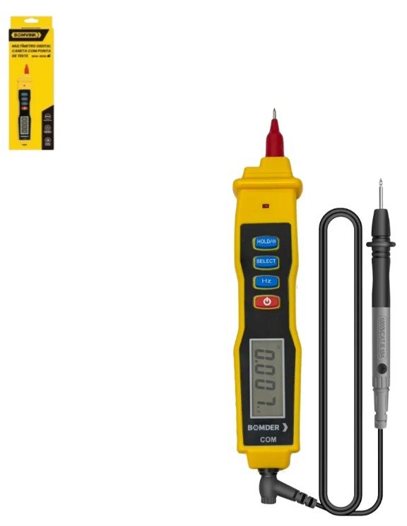 ISO6MT6008  - MULTIMETRO DIGITAL CANETA DE 4V A 600V - DC/AC (EMB. COM 01 PECA- VALOR UNITARIO) - PC