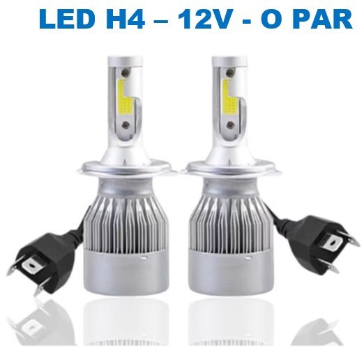 ISO14LFV10 H4 12V - KIT LAMPADA LED H4 12V 30W 20000LM 6500K (EMB. COM 02 PC- VALOR DO PAR) - KIT