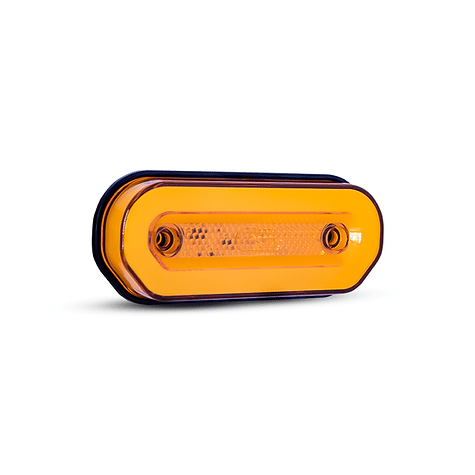 ISO20057 AM 12/24V - LANTERNA LATERAL LUXO - AMBAR 12/24V - SEM SUPORTE - PC