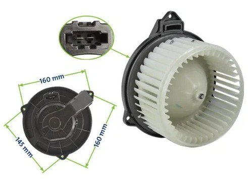 ISO26V168.310 - VENTILADOR INTERNO 12V FOX 03 A 15, GOL G5, G6, SAVEIRO, SPACEFOX (EMB. COM 01 PECA - VALOR UNITARIO) - PC
