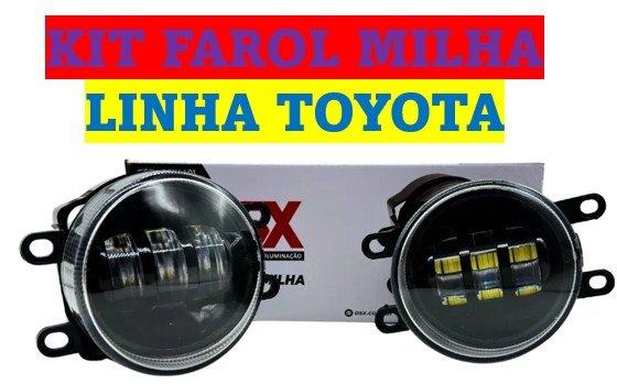 ISO224401 KIT - KIT FAROL DE MILHA LED TOYOTA 12V (EMB. COM 02 PECAS - VALOR DO KIT) - KIT ISO224401 KIT - KIT FAROL DE MILHA LED TOYOTA 12V (EMB. COM 02 PECAS - VALOR DO KIT) - KIT