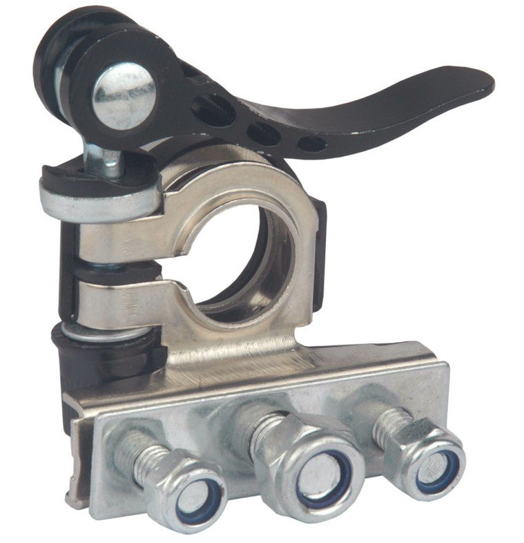 AMS65023 NEGATIVO - TERMINAL BATERIA 3 VIAS NEGATIVO COM ENGATE RAPIDO (EMB. COM 01 PECA - VALOR UNITARIO) - PC