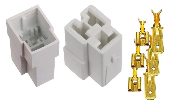 ISO1901827 - KIT CONECTOR 03 VIAS 6,3MM COM TERMINAIS (EMB. COM 1 KIT - PREÇO DO KIT) - KIT ISO1901827 - KIT CONECTOR 03 VIAS 6,3MM COM TERMINAIS (EMB. COM 1 KIT - PREÇO DO KIT) - KIT