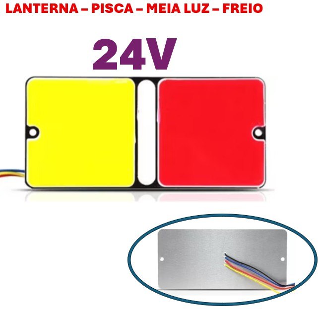 ISO14LS06 24V - LANTERNA LED TRASEIRA 24V UNIVERSAL BICOLOR (EMB. 01 PC- VALOR UNITARIO) - PC ISO14LS06 24V - LANTERNA LED TRASEIRA 24V UNIVERSAL BICOLOR (EMB. 01 PC- VALOR UNITARIO) - PC