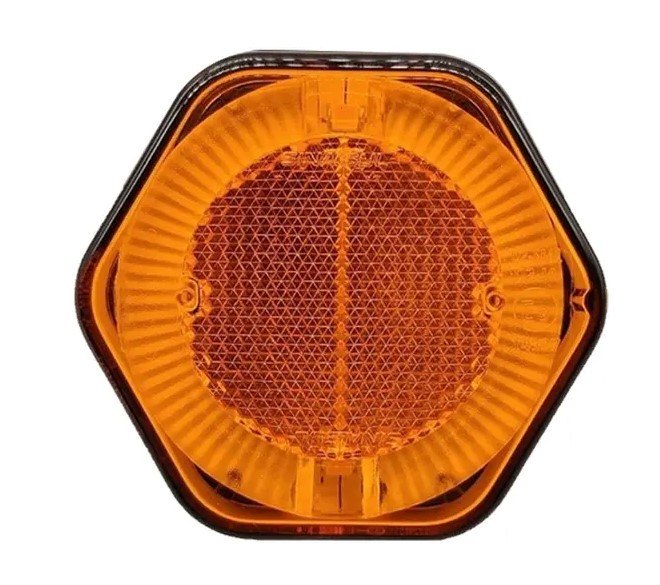 ISO17T1066-1 AM - LANTERNA LATERAL LED AM 12/24V SEXTAVADO SEM SUPORTE - PC