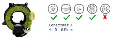 ISO26D1.0024 - CINTA AIRBAG L200 TRITON 08 A 18, LANCER, PAGERO (EMB. COM 01 PECA - VALOR UNITARIO)  - PC
