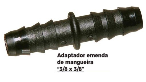 ISO1905106 - ADAPTADOR RETO EMENDA DE MANGUEIRA 3/8 X 3/8 (EMB. COM 01 PECA - VALOR UNITARIO) - PC