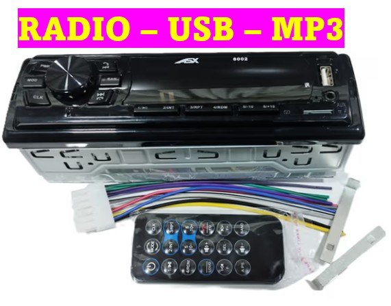 ISO228002 12V - RADIO 12V MP3/ USB PLAYER BLUETOOTH (EMB. COM 01 PECA- VALOR UNITARIO) - PC