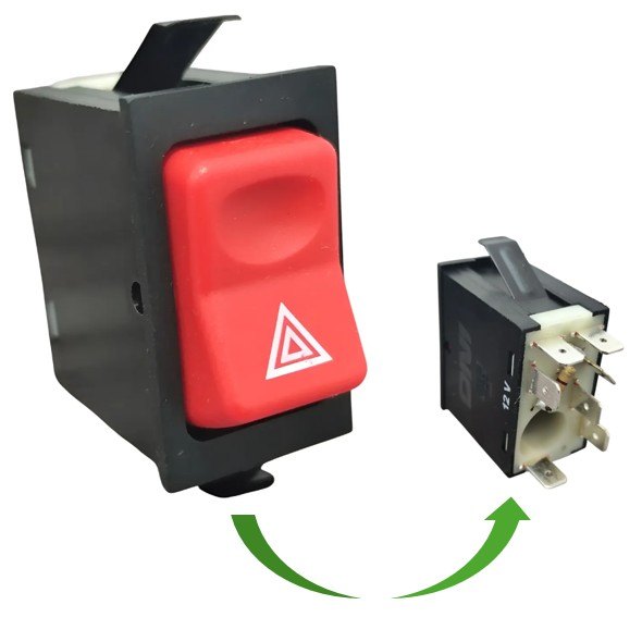 DNI2205 12V - CHAVE DE ALERTA 12V MERCEDES/ FORD CARGO/ CAMINHAO E ONIBUS 97 (EMB. COM 01 PECA - VALOR UNITARIO) - PC DNI2205 12V - CHAVE DE ALERTA 12V MERCEDES/ FORD CARGO/ CAMINHAO E ONIBUS 97 (EMB. COM 01 PECA - VALOR UNITARIO) - PC