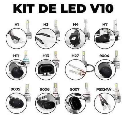 ISO14LFV10 H4 12V - KIT LAMPADA LED H4 12V 30W 20000LM 6500K (EMB. COM 02 PC- VALOR DO PAR) - KIT