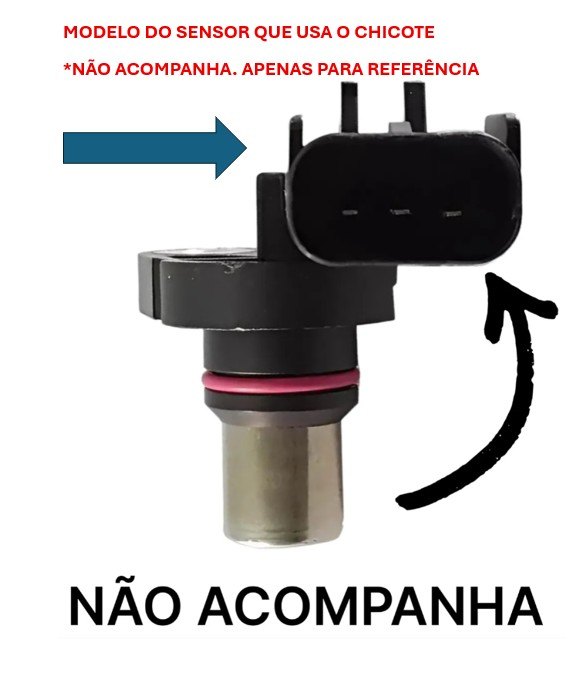 ISO17CH03.5837 - CHICOTE 03 VIAS SENSOR ROTACAO MOTOR CUMMINS- SENSOR DE FASE FIAT PALIO/ PUNTO/ SIENA- CAIXA DIRECAO ELETRICA CITROEN/ PEUGEOT/ RENAULT (EMB. COM 01 PECA - VALOR UNITARIO) - PC