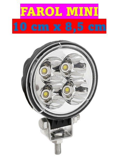 ISO224003 121/24V - FAROL DE MILHA MINI REDONDO 8 CM 12/24V (EMB. COM 01 PECA- VALOR UNITARIO) - PC