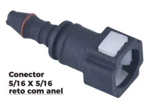 ISO1905607 - CONECTOR 5/16 X 5/16 - RETO - COM ANEL (EMB. COM 01 PECA - VALOR UNITARIO) - PC