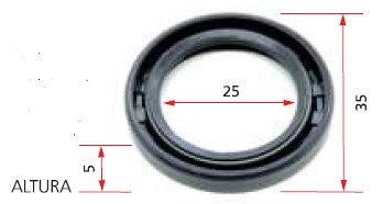 ISO7-3795 - RETENTOR PARTIDA DELCO 38/39MT 12/24V VW/ MB CASE - 25 X 35 X 5 MM (EMB. COM 01 PECA - VALOR UNITARIO) - PC ISO7-3795 - RETENTOR PARTIDA DELCO 38/39MT 12/24V VW/ MB CASE - 25 X 35 X 5 MM (EMB. COM 01 PECA - VALOR UNITARIO) - PC