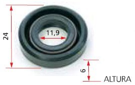 ISO7-3710 - RETENTOR ALTERNADOR BOSCH SPRINTER/ S10/ RANGER/ C/ BOMBA OLEO- 24 X 11,9 X 6 MM (EMB. COM 01 PECA - VALOR UNITARIO) - PC ISO7-3710 - RETENTOR ALTERNADOR BOSCH SPRINTER/ S10/ RANGER/ C/ BOMBA OLEO- 24 X 11,9 X 6 MM (EMB. COM 01 PECA - VALOR UNITARIO) - PC