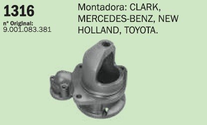 CP1316 - MANCAL PARTIDA JF MB/ CLARK CARRG. MICHIGAN (MANCAL DEITADO) (EMB. COM 1 PEÇA - VALOR UNITARIO) - PC