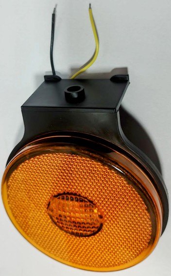 ISO22LTL85 AM 12/24V - LANTERNA LATERAL AMBAR 3 LED 85MM 12/24V C/ SUPORTE INTEGRADO (EMB. COM 01 PECA- VALOR UNITARIO) - PC