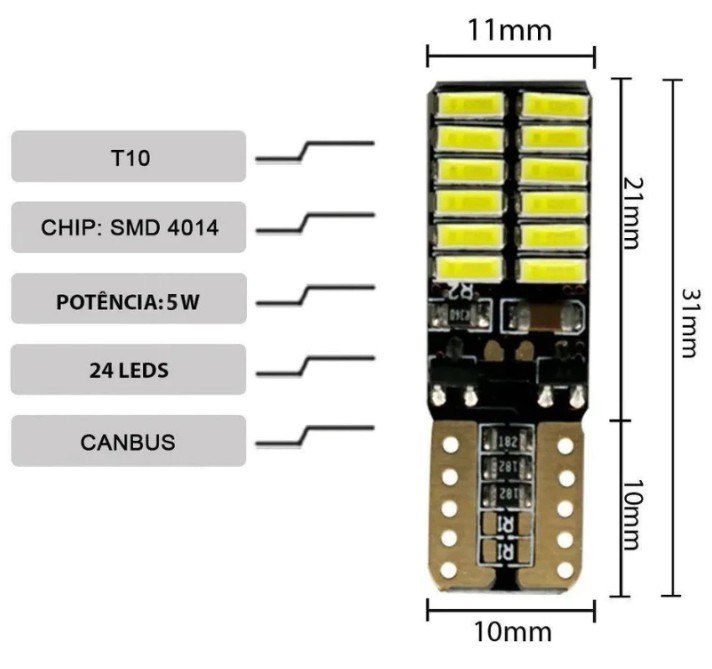 ISO6LT3014SMD 12V - LAMPADA PINGO (ESMAGADA) SISTEMA INTEGRADO 220LM LED 12V (EMB. COM 1 PECA- VALOR UNITARIO) - PC ISO6LT3014SMD 12V - LAMPADA PINGO (ESMAGADA) SISTEMA INTEGRADO 220LM LED 12V (EMB. COM 1 PECA- VALOR UNITARIO) - PC