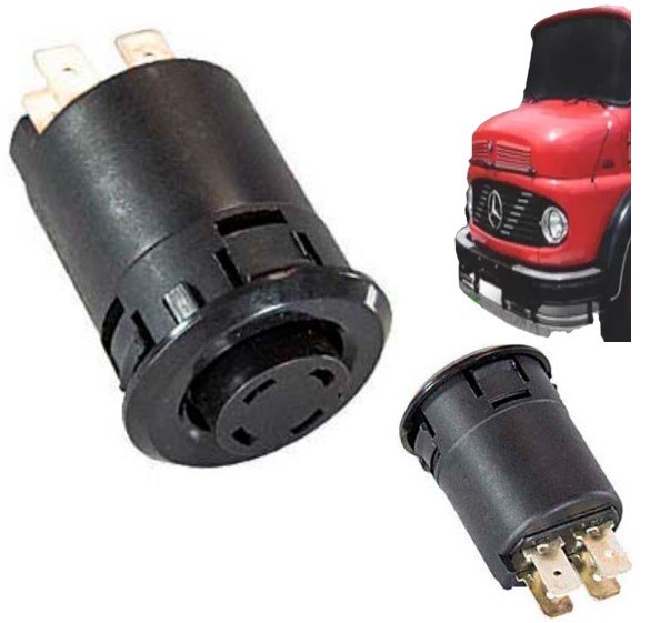 OPN 021064 - BOTAO PRESSAO 04 TERMINAIS MERCEDES/  ONIBUS 24V (EMB. COM 01 PECA - VALOR UNITARIO) - PC