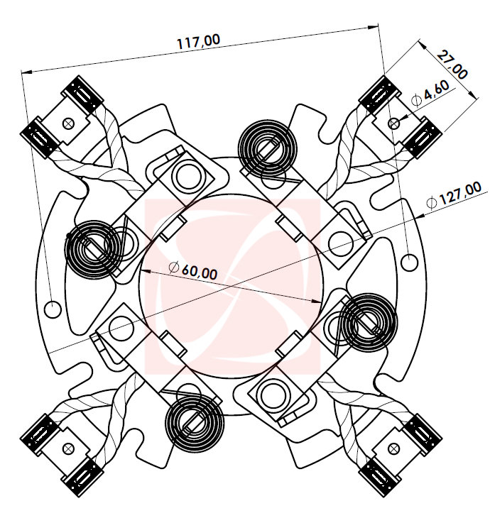 A-121 - 24V - PORTA ESCOVA PARTIDA DELCO REMY 24V/ TRATORES/ ESCAVADEIRAS - PC A-121 - 24V - PORTA ESCOVA PARTIDA DELCO REMY 24V/ TRATORES/ ESCAVADEIRAS - PC