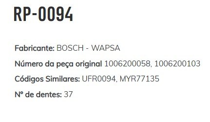 RP-0094 - REPARO PLANETARIA GM, ASTRA, VECTRA, ZAFIRA, CALIBRA (EMB. COM 01 KIT - VALOR DO KIT) - KIT RP-0094 - REPARO PLANETARIA GM, ASTRA, VECTRA, ZAFIRA, CALIBRA (EMB. COM 01 KIT - VALOR DO KIT) - KIT