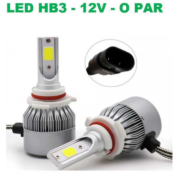 ISO14LFV10 HB3 12V - KIT LAMPADA LED 12V HB3 V10-9005 30W 20000LM 6500K (EMB. COM 02 PC- VALOR DO PAR) - KIT
