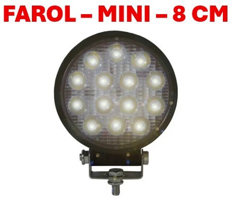 ISO14FM3914 MINI - FAROL LED REDONDO MINI 42W 14 LED 12/24V 8,2X1,9CM (EMB. 01 PC- VALOR UNITARIO) - PC ISO14FM3914 MINI - FAROL LED REDONDO MINI 42W 14 LED 12/24V 8,2X1,9CM (EMB. 01 PC- VALOR UNITARIO) - PC